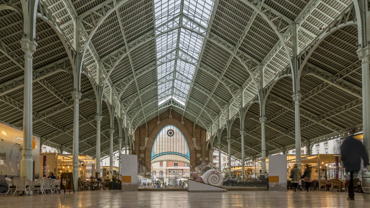 Interior del Mercado de Colón